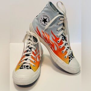 Converse High-Tops Flame Design women’s 9